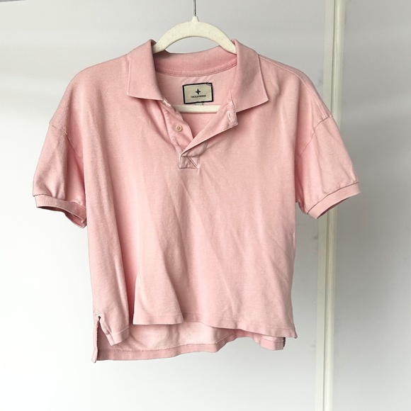 TUCKERNUCK Pink Pique Holmes Boyfriend Polo - Picture 3 of 5